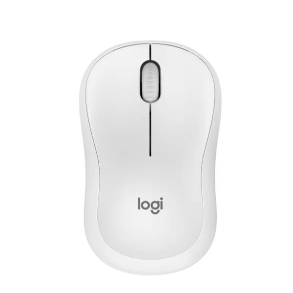 Logitech M240 Silent - Mouse - per destrorsi e per sinistrorsi - ottica - 3 pulsanti - senza fili - Bluetooth - Off-White