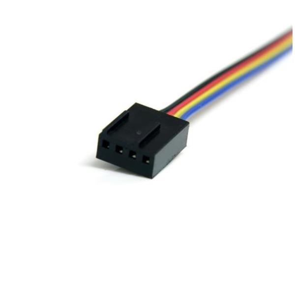 StarTech.com Cavo di estensione per alimentatore ventola 4 pin 12'' - M/F - 4 pin PWM (M) a 4 pin PWM (F) - FAN4EXT12 - Prolunga alimentazione ventola - PWM a 4 poli (M) a PWM a 4 poli (F) - 3 m