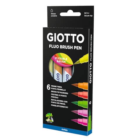 Giotto Turbo Soft Brush FLUO 6 pz