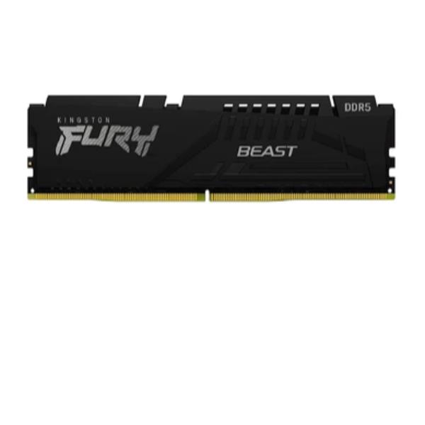 Kingston FURY Beast - DDR5 - kit - 64 GB: 4 x 16 GB - DIMM 288-PIN - 5600 MHz / PC5-44800 - CL40 - 1.25 V - senza buffer - on-die ECC - nero