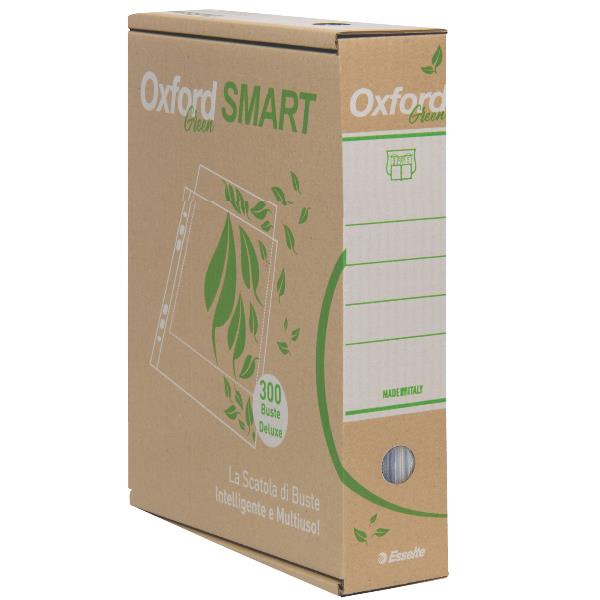 Esselte Oxford SMART Green - Busta trasparente - per documenti - per 220 x 300 mm - floreale - trasparente (pacchetto di 300)