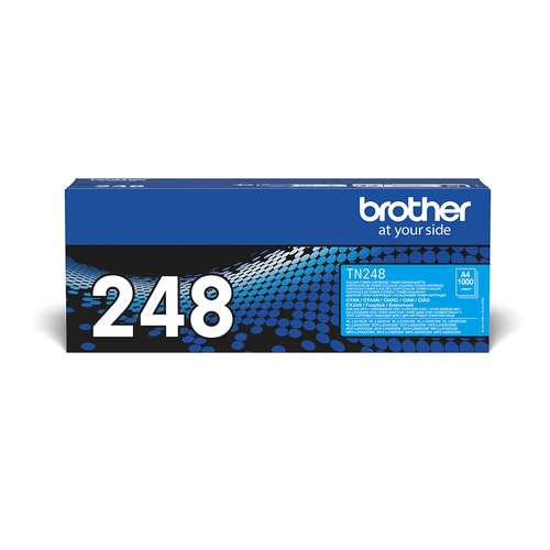 Brother TN-248C - Ciano - originale - scatola - cartuccia toner - per P/N: DCPL3520CDWE, DCPL3527CDWZW1, DCPL3555CDWRE1, HLL3220CWRE1, MFCL3740CDWE