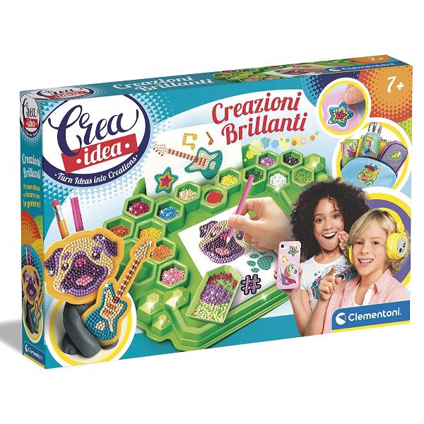Clementoni Idea Sparkly Creations - Kit creativo