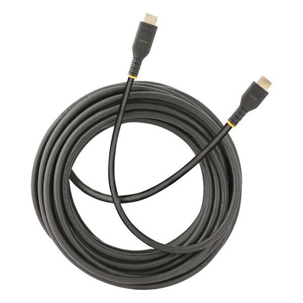 StarTech.com 30ft (10m) Active HDMI Cable w/ Ethernet - HDMI 2.0 4K 60Hz UHD - Rugged HDMI Cord w/ Aramid Fiber - Durable High Speed HDMI Cable - Heavy-Duty HDMI 2.0 Cable - Alta velocità - cavo HDMI con Ethernet - HDMI maschio a HDMI maschio - 10 m - nero