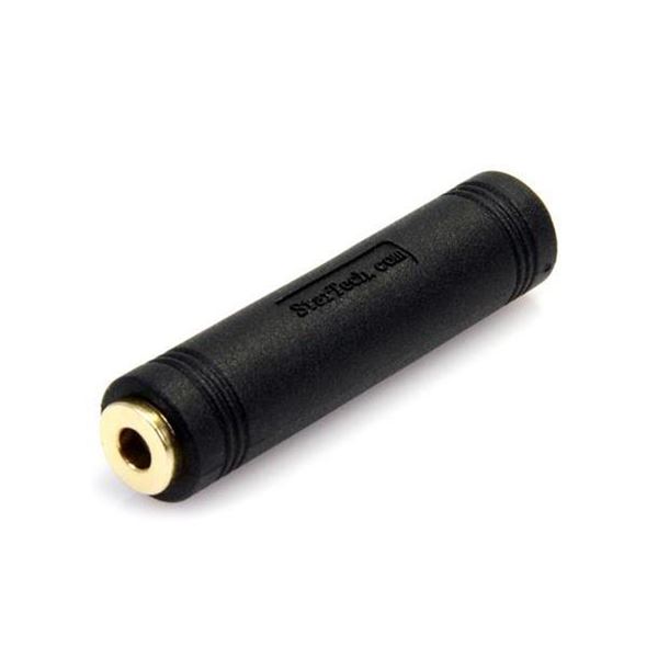 StarTech.com Accoppiatore Audio per auricolare da 3,5mm a 3,5mm - F/F - Accoppiatore audio - mini-phone stereo 3.5 mm femmina a mini-phone stereo 3.5 mm femmina - nero - per P/N: MU15MMS, MU6MMS, SV231QDVIUA, SV231TDVIUA, SV431DL2DU3A, SV431TDVIUA