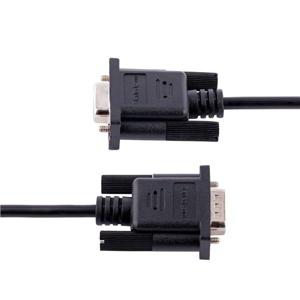 StarTech.com 3m RS232 Serial Null Modem Cable, Crossover …