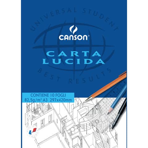 CF 10 BLOCCO CARTA LUCIDA DA 10 FG …