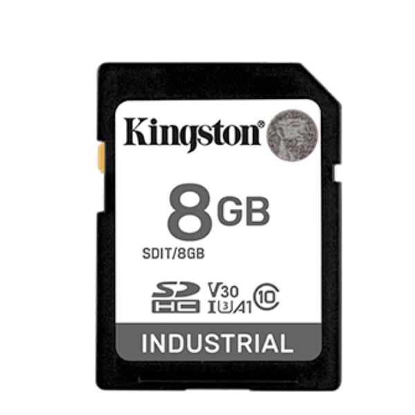 Kingston Industrial - Scheda di memoria flash - 8 GB - A1 / Video Class V30 / UHS-I U3 / Class10 - UHS-I microSDHC