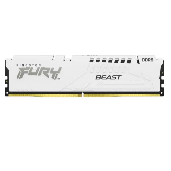 Kingston FURY Beast - DDR5 - modulo - 16 GB - DIMM 288-PIN - 5600 MHz / PC5-44800 - CL40 - 1.25 V - senza buffer - on-die ECC - bianco
