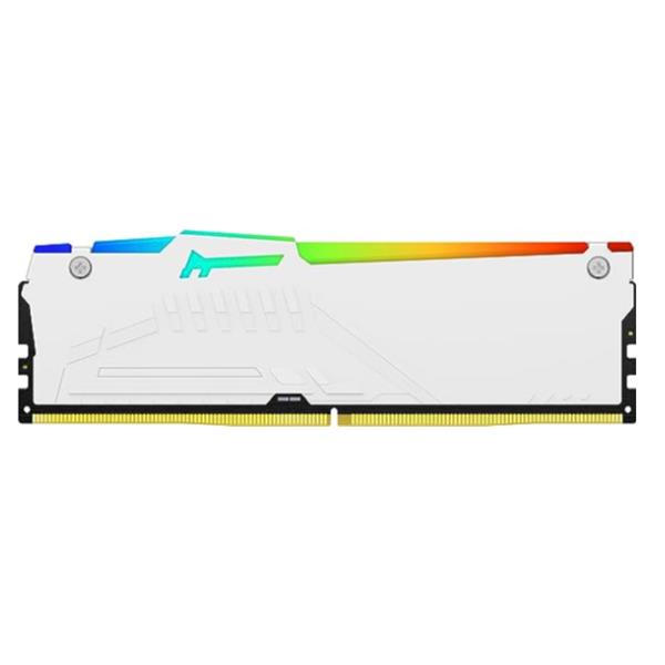 Kingston FURY Beast RGB - DDR5 - kit - 128 GB: 4 x 32 GB - DIMM 288-PIN - 5600 MHz / PC5-44800 - CL40 - 1.25 V - senza buffer - on-die ECC - bianco