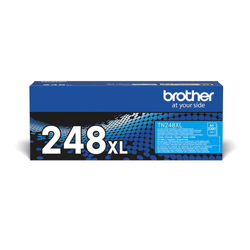 Brother TN248XLC - Alta resa - ciano - originale - scatola - cartuccia toner - per Brother DCP-L3520CDWE, DCP-L3560CDW, MFC-L3760CDW, MFC-L8390CDW