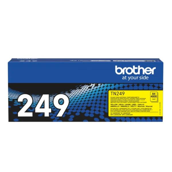 Brother TN249Y - Rendimento Super Alto - giallo - originale - scatola - cartuccia toner - per Brother MFC-L8390CDW