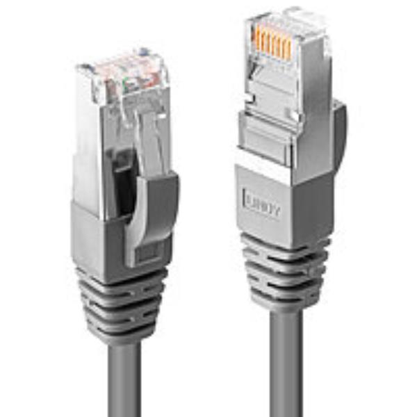 Lindy - Cavo patch - RJ-45 (M) a RJ-45 (M) - 50 cm - SFTP - CAT 6 - senza alogeni, stampato, antiaggrovigliamento, bloccato - grigio