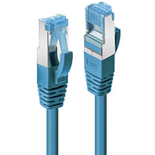 Lindy - Cavo patch - RJ-45 (M) a RJ-45 (M) - 1.5 m - SFTP, PiMF - CAT 6a - senza alogeni, stampato, antiaggrovigliamento - blu