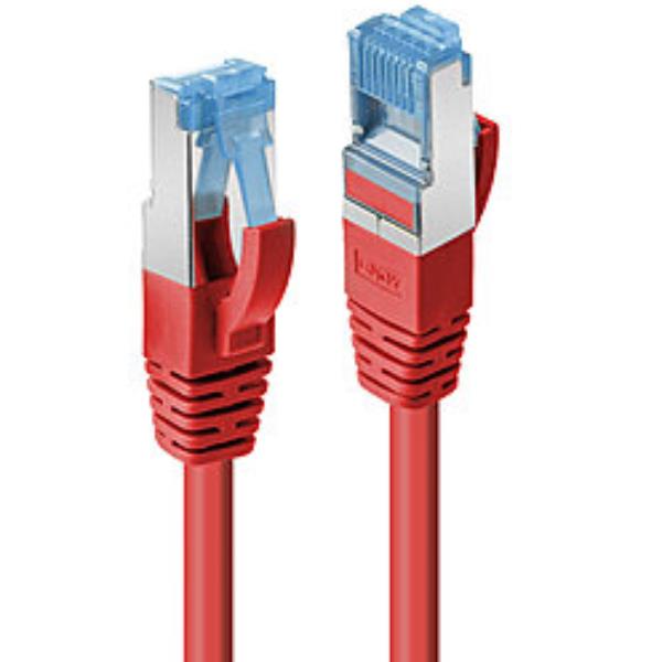 Lindy - Cavo patch - RJ-45 (M) a RJ-45 (M) - 20 m - SFTP, PiMF - CAT 6a - senza alogeni, antiaggrovigliamento - rosso