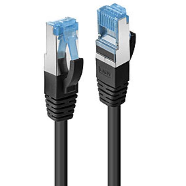 Lindy - Cavo patch - RJ-45 (M) a RJ-45 (M) - 50 cm - SFTP, PiMF - CAT 6a - senza alogeni, stampato, antiaggrovigliamento - nero