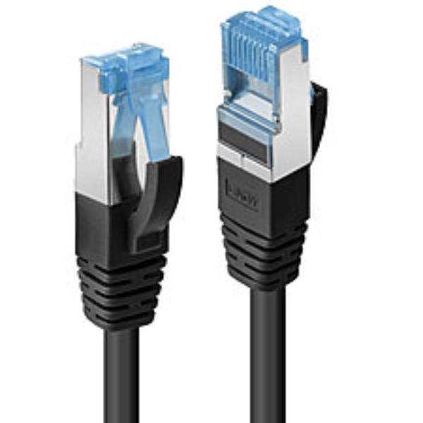 Lindy - Cavo patch - RJ-45 (M) a RJ-45 (M) - 1 m - SFTP, PiMF - CAT 6a - senza alogeni, stampato, antiaggrovigliamento - nero