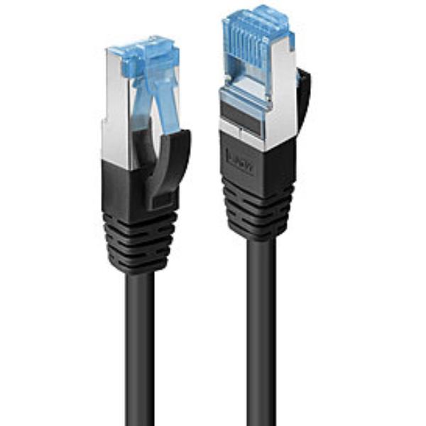 Lindy - Cavo patch - RJ-45 (M) a RJ-45 (M) - 1.5 m - SFTP, PiMF - CAT 6a - senza alogeni, stampato, antiaggrovigliamento - nero