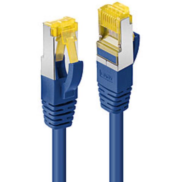 Lindy - Cavo patch - RJ-45 (M) a RJ-45 (M) - 3 m - SFTP, PiMF - CAT 7 (cavo) / CAT 6a (connettori) - senza alogeni, antiaggrovigliamento - blu