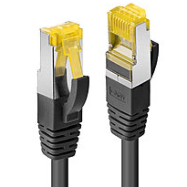 Lindy - Cavo patch - RJ-45 (M) a RJ-45 (M) - 5 m - SFTP, PiMF - CAT 7 (cavo) / CAT 6a (connettori) - senza alogeni, antiaggrovigliamento - nero
