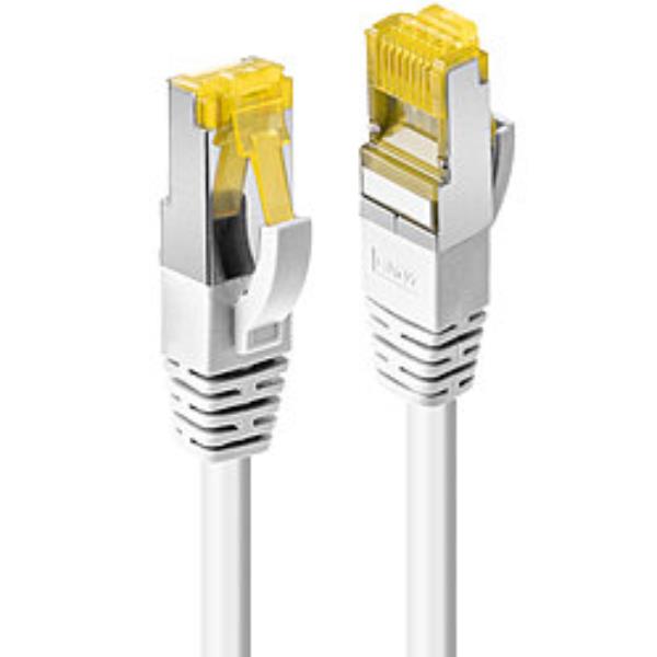 Lindy - Cavo patch - RJ-45 (M) a RJ-45 (M) - 50 cm - SFTP - CAT 7 (cavo) / CAT 6a (connettori) - senza alogeni, stampato - bianco