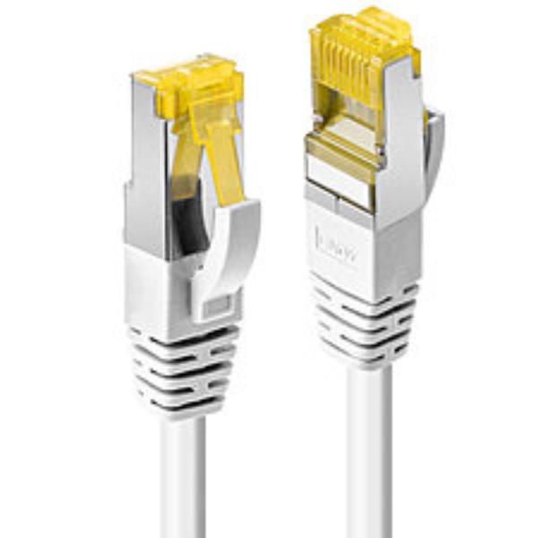 Lindy - Cavo patch - RJ-45 (M) a RJ-45 (M) - 1 m - SFTP - CAT 7 (cavo) / CAT 6a (connettori) - senza alogeni, stampato - bianco