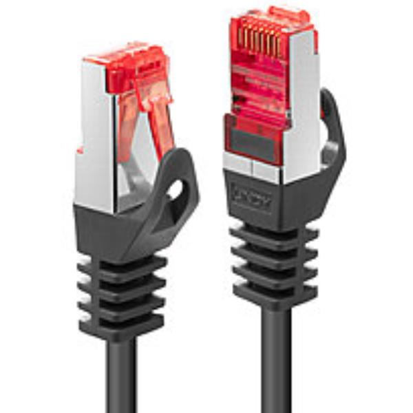 Lindy Basic - Cavo patch - RJ-45 (M) a RJ-45 (M) - 3 m - SFTP, PiMF - CAT 6 - stampato, antiaggrovigliamento, bloccato - nero