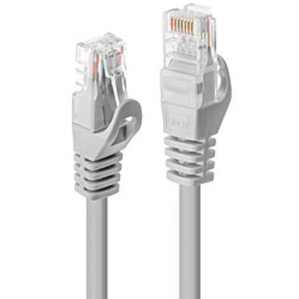 Lindy Basic - Cavo patch - RJ-45 (M) a RJ-45 (M) - 7.5 m - UTP - CAT 6 - stampato, antiaggrovigliamento - grigio