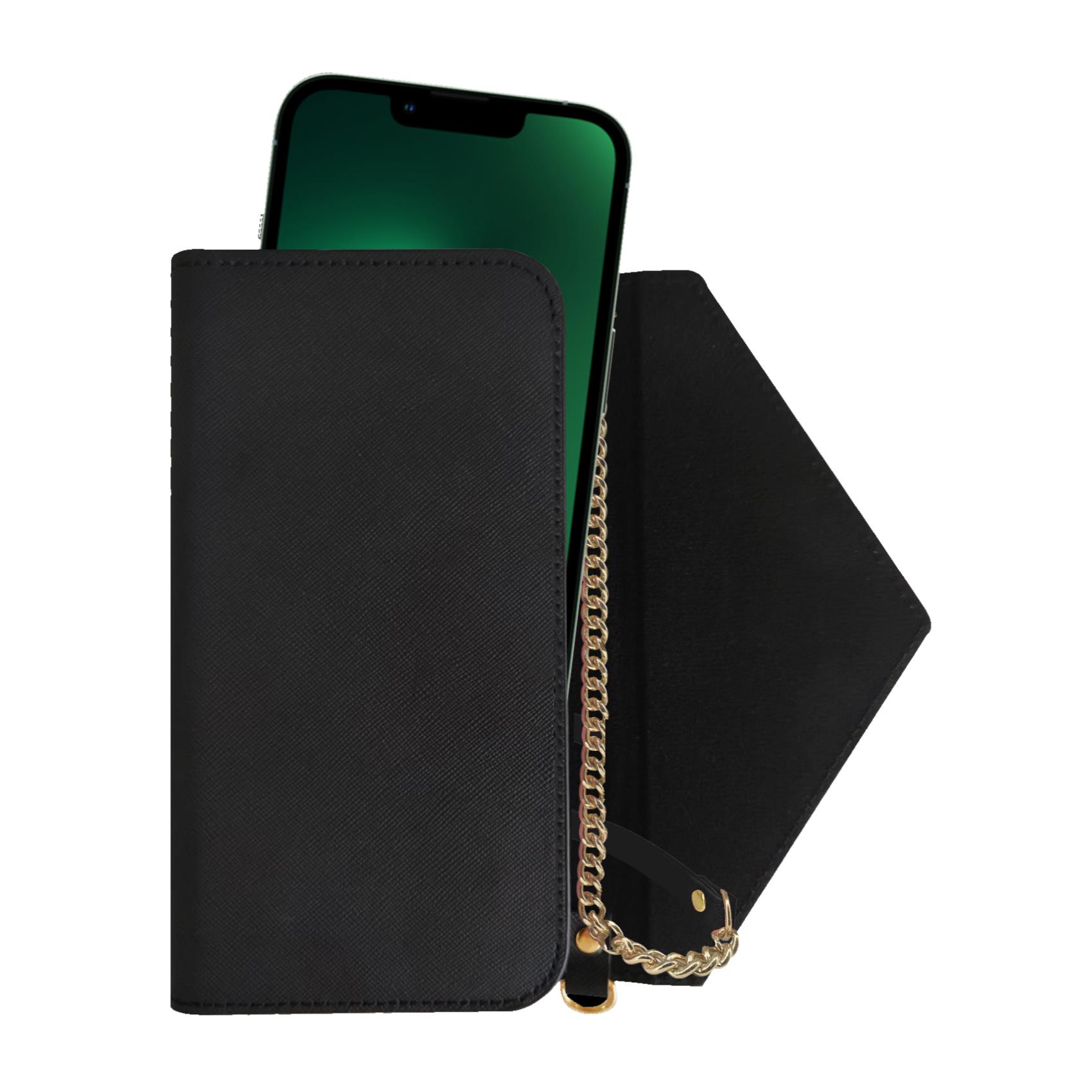 Celly PREMIUM LINE - Tasca per cellulare - similpelle - nero - 6.9"