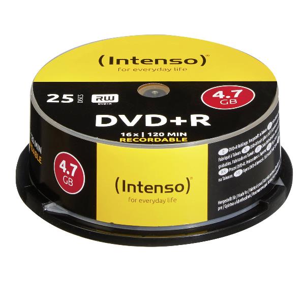 Intenso - 25 x DVD+R - 4.7 GB 16x - campana