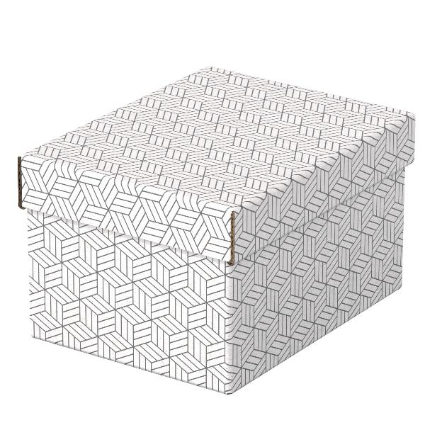 Esselte - Confezione regalo - small - 25.5 cm x 20 cm x 15 cm - bianco - pacco da 3