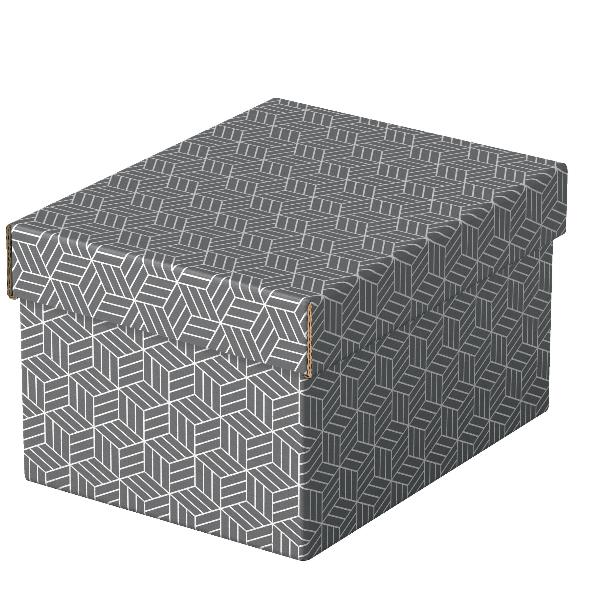Esselte Home - Scatola per archiviazione - small - grigio (pacchetto di 3)