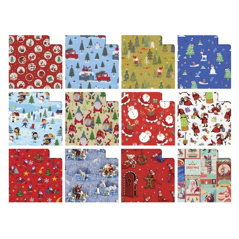 Rotolo carta regalo natale - 3 x 1 m - fantasia bambini - colori assortiti - Sadoch
