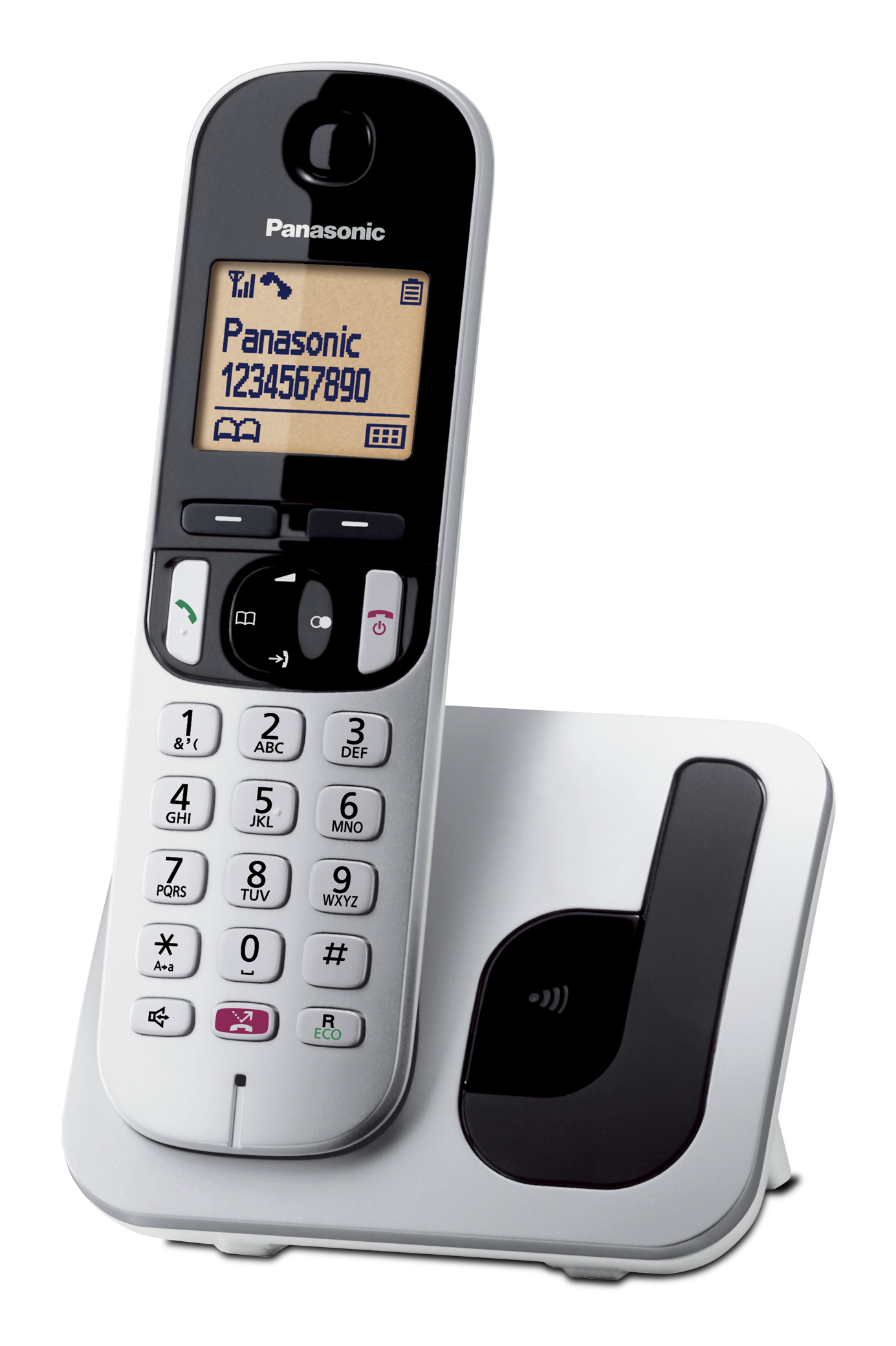 Panasonic KX-TGC250 - Telefono cordless con ID chiamante/chiamata in attesa - DECTGAP - argento
