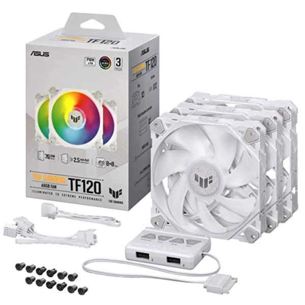 ASUS TUF Gaming TF120 ARGB - White Edition …