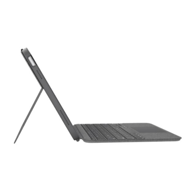 Logitech Combo Touch - Custodia tastiera e carta - con trackpad - retroilluminato - Apple Smart connector - QWERTY - italiana - grigio oxford - per Apple 10.2-inch iPad Wi-Fi; 10.5-inch iPad Pro Wi-Fi; 10.9-inch iPad Wi-Fi; iPad Air Wi-Fi