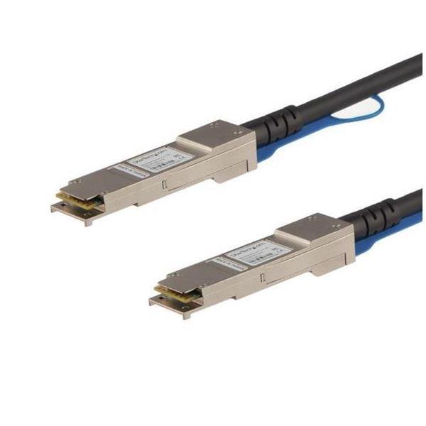StarTech.com Cavo QSFP+ a connessione diretta da 1 m - Compatibile con Cisco QSFP-H40G-CU1M - Cavo QSFP+ 40G - Cavo Twinax passivo - Cavo applicazione diretta 40GBase - QSFP+ serrato a QSFP+ serrato - 1 m - biassiale - SFF-8436 - passivo - nero