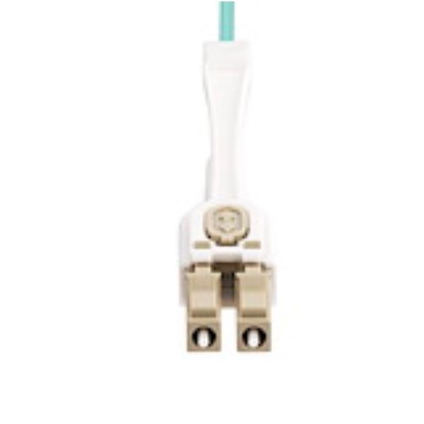 StarTech.com 8m (26ft) LC to LC (UPC) OM4 Multimode Fiber Optic Cable w/Push Pull Tabs, 50/125µm, 100G Networks, Bend Insensitive, Low Insertion Loss - LSZH Fiber Patch Cord (450FBLCLC8PP) - Cavo patch - multimodalità LC/UPC (M) a multimodalità LC/UPC (M) - 8 m - 2.9 mm - fibra ottica - duplex - 50 / 125 micron - OM3/OM4 - senza alogeni, stampato, velocità di trasferimento dati fino a 100 Gbps - aqua