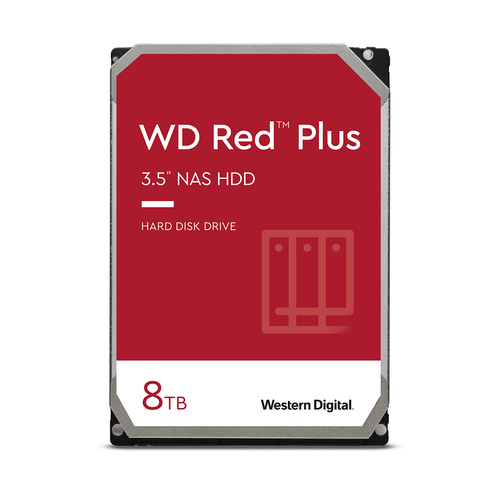 WD Red Plus WD80EFPX - HDD - 8 TB - interno - 3.5" - SATA 6Gb/s - 5640 rpm - buffer: 256 MB