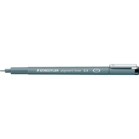 STAEDTLER - Penna a punta sottile - permanente - nero - inchiostro pigmentato - 0.4 mm