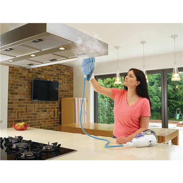 BLACK+DECKER steam-mop BHSM1615DSM-QS - Pulitore a vapore - asta/portatile (2-in-1) - bianco/porpora