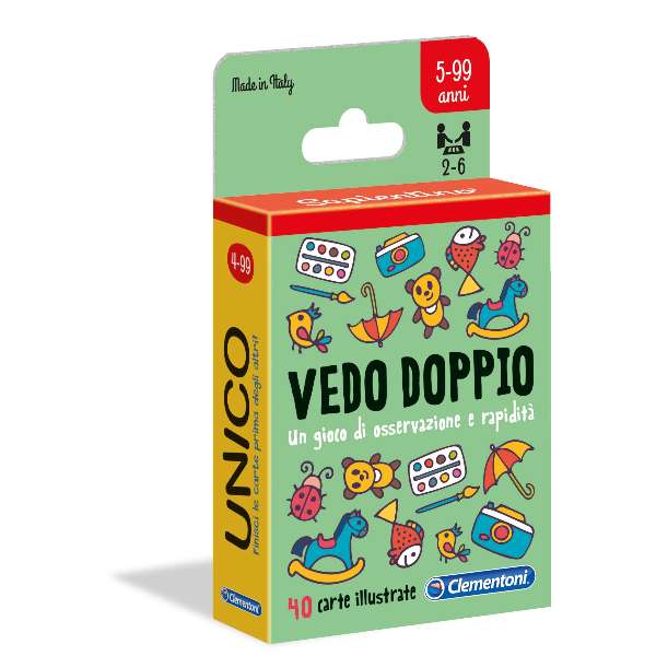 Clementoni - Vedo Doppio - gioco di carte