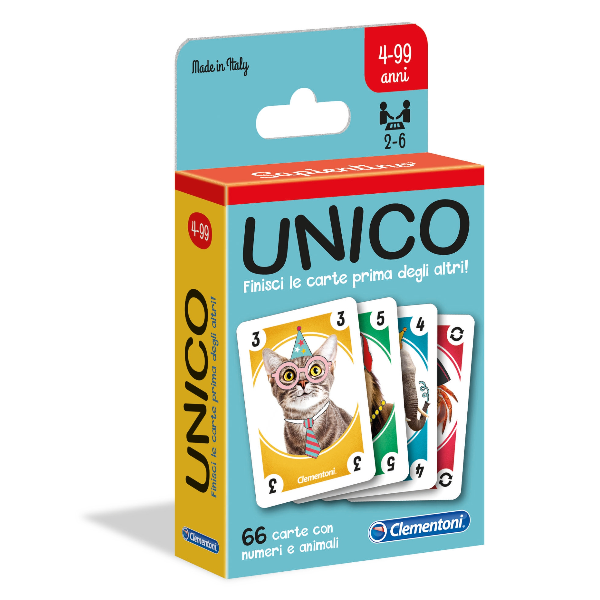 Clementoni - Unico - gioco di carte
