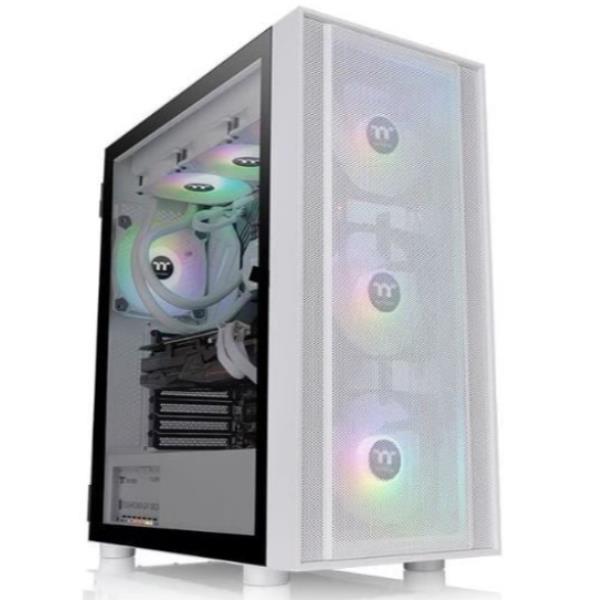 Thermaltake H570 TG ARGB Snow - Mid tower - ATX esteso - pannello laterale finestrato (vetro temperato) - senza alimentazione (PS/2) - bianco - USB/Audio
