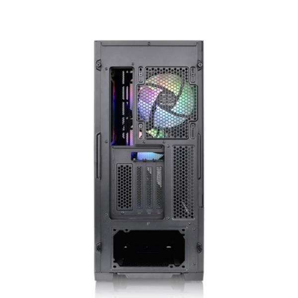 Thermaltake Divider 370 TG ARGB - Mid tower - ATX esteso - pannello laterale finestrato (vetro temperato) - senza alimentazione (PS/2) - nero - USB/Audio