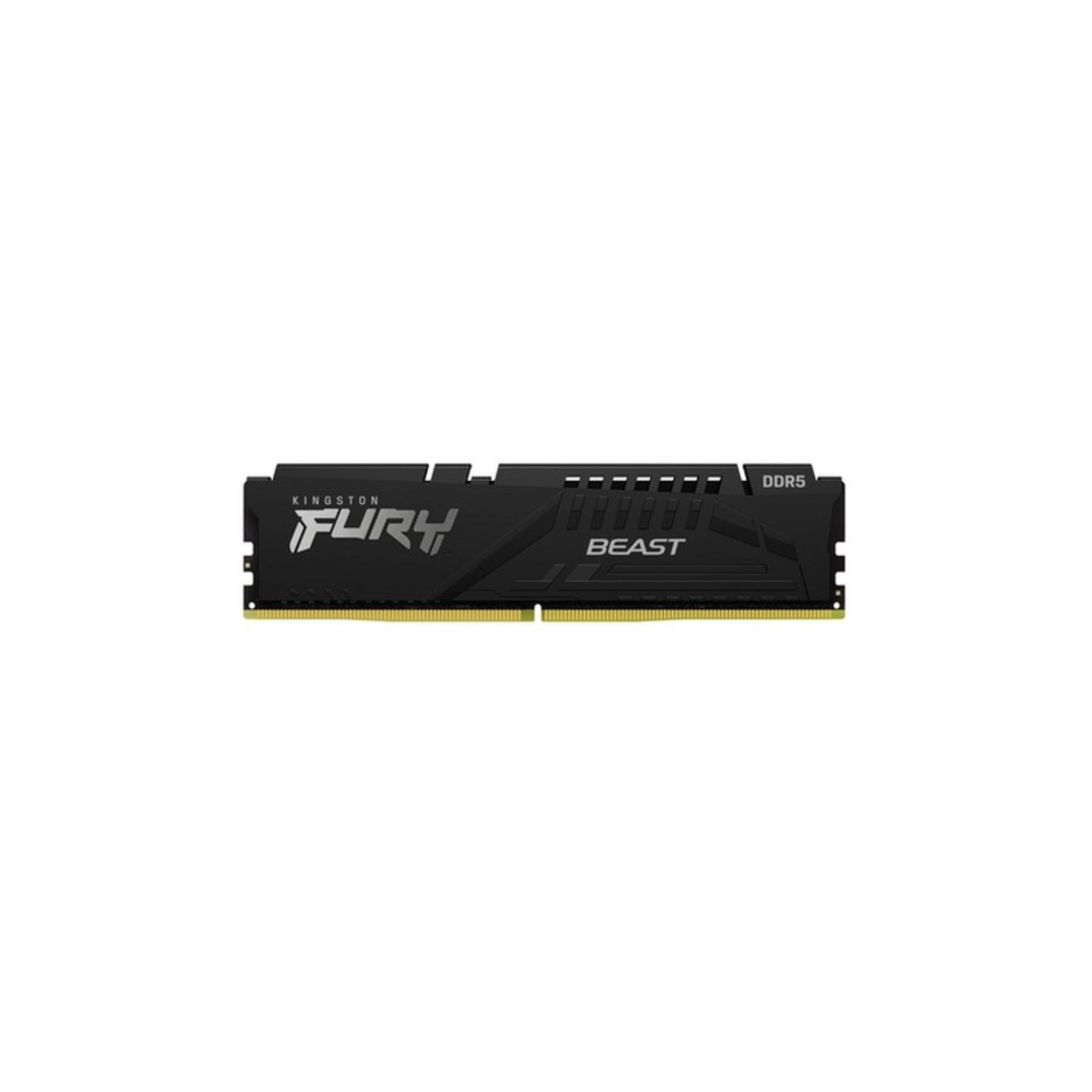 Kingston FURY Beast - DDR5 - kit - 64 GB: 2 x 32 GB - DIMM 288-PIN - 5600 MHz / PC5-44800 - CL36 - 1.25 V - senza buffer - on-die ECC
