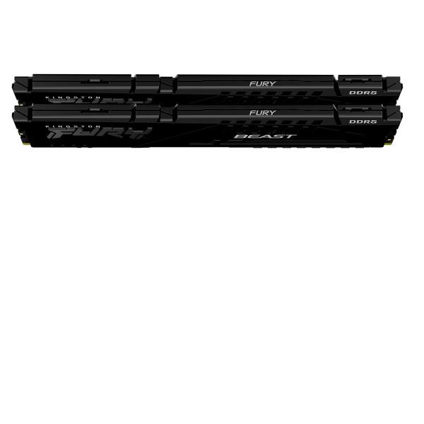 Kingston FURY Beast - DDR5 - kit - 16 GB: 2 x 8 GB - DIMM 288-PIN - 6000 MHz / PC5-48000 - CL36 - 1.35 V - senza buffer - on-die ECC - nero
