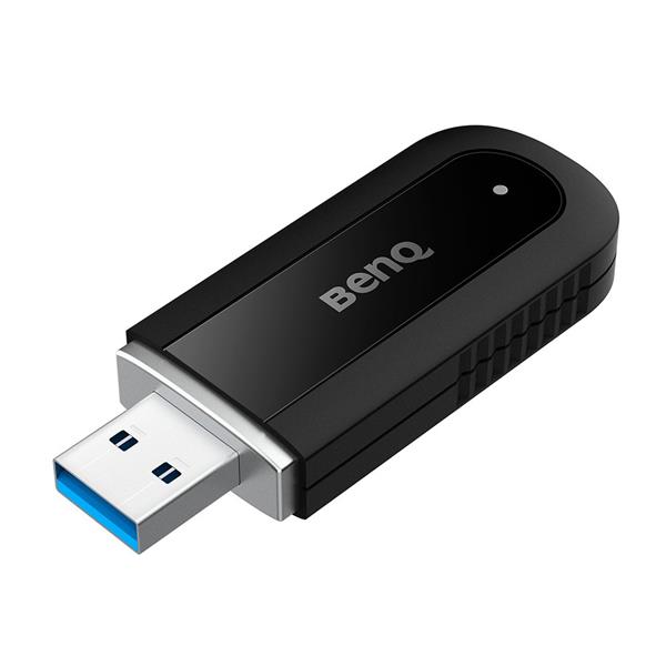 BenQ WD02AT - Adattatore di rete - USB 2.0 - 802.11ax, Bluetooth 5.2 - nero