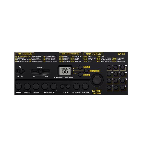 Casio Casiotone SA-51 - Tastiera elettronica - 32 tasti - 32 note polifonia - bianco e nero