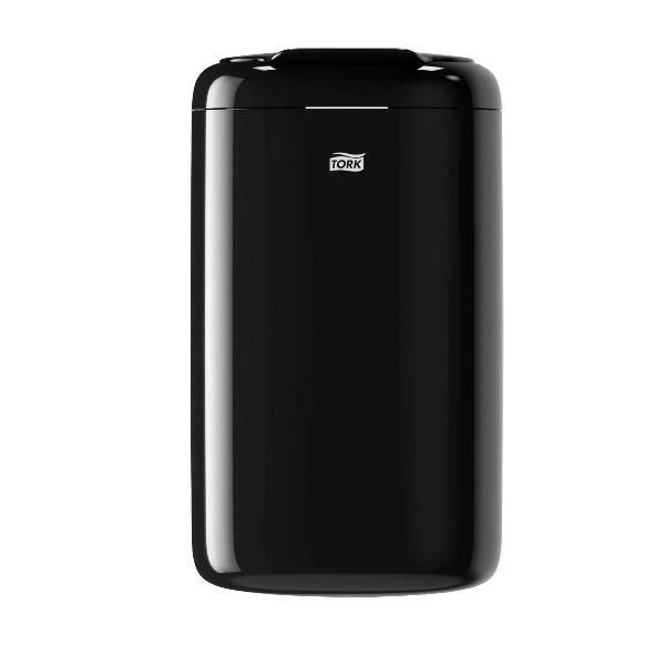 Tork Elevation Mini Bin - Bidone rifiuti - coperchio ribaltabile - 5 L - plastica - nero